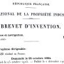 Extrait du brevet